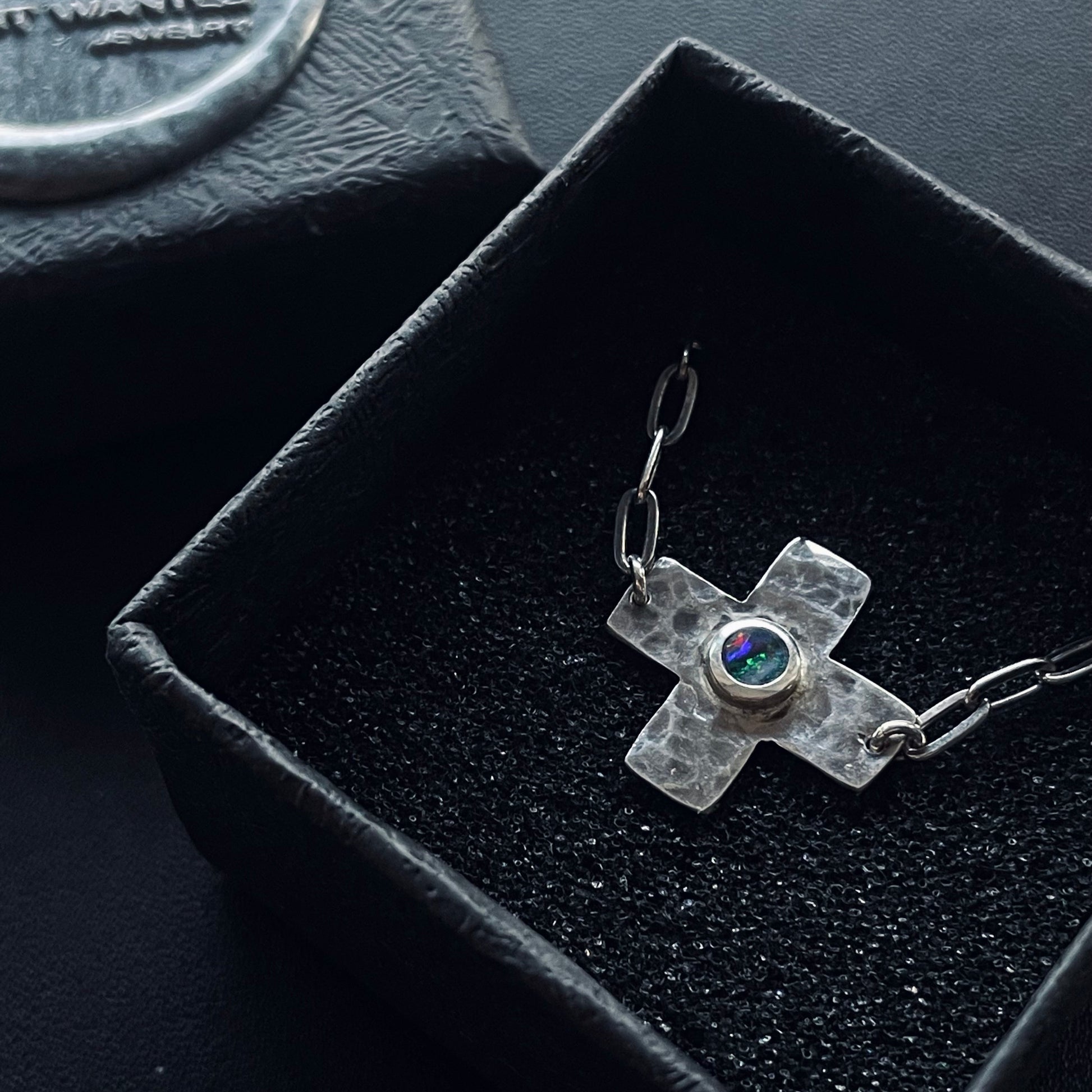 opal pendant necklace handmade