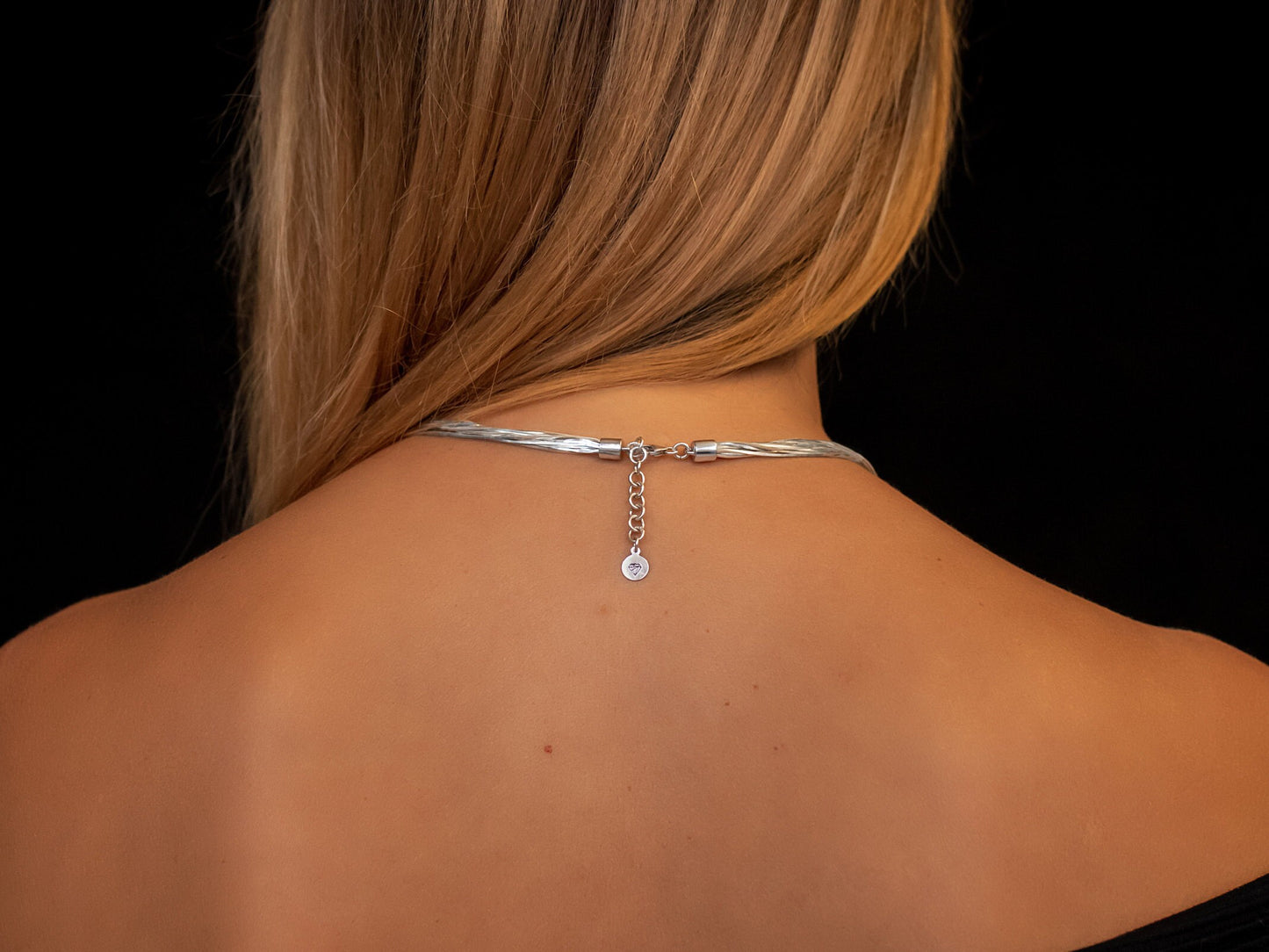 Delicate Multi Strand Liquid Chain Silver Necklace