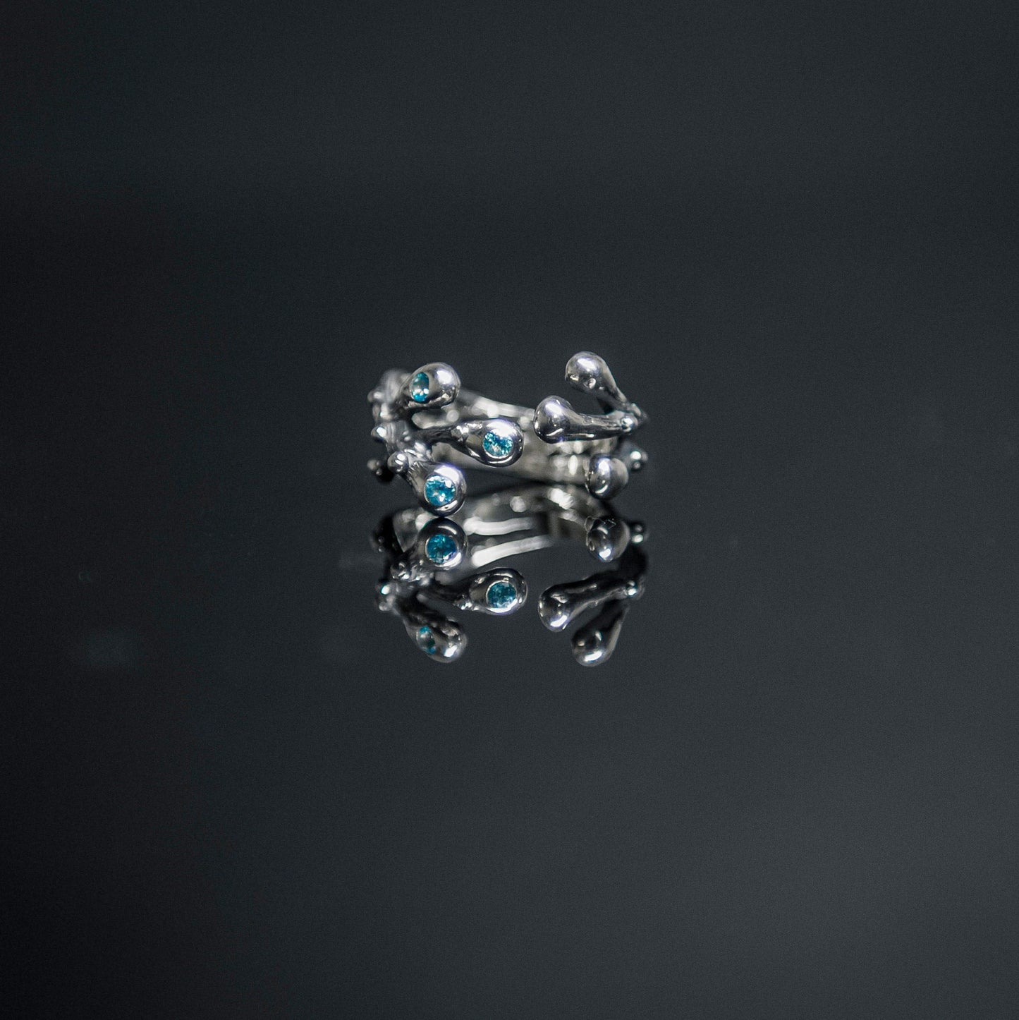 Multi stone ring with Blue Topaz - Trapped in Dreams