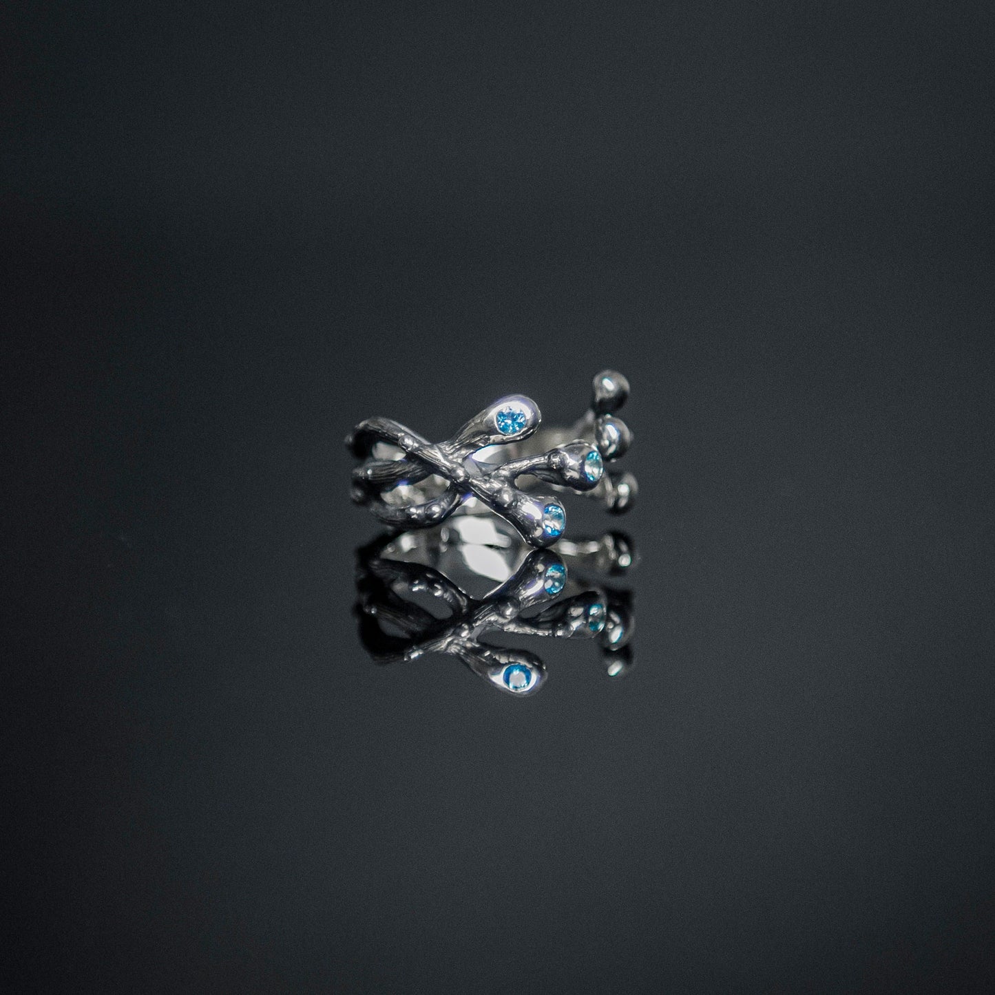 Multi stone ring with Blue Topaz - Trapped in Dreams