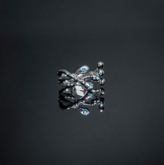 Multi stone ring with Blue Topaz - Trapped in Dreams