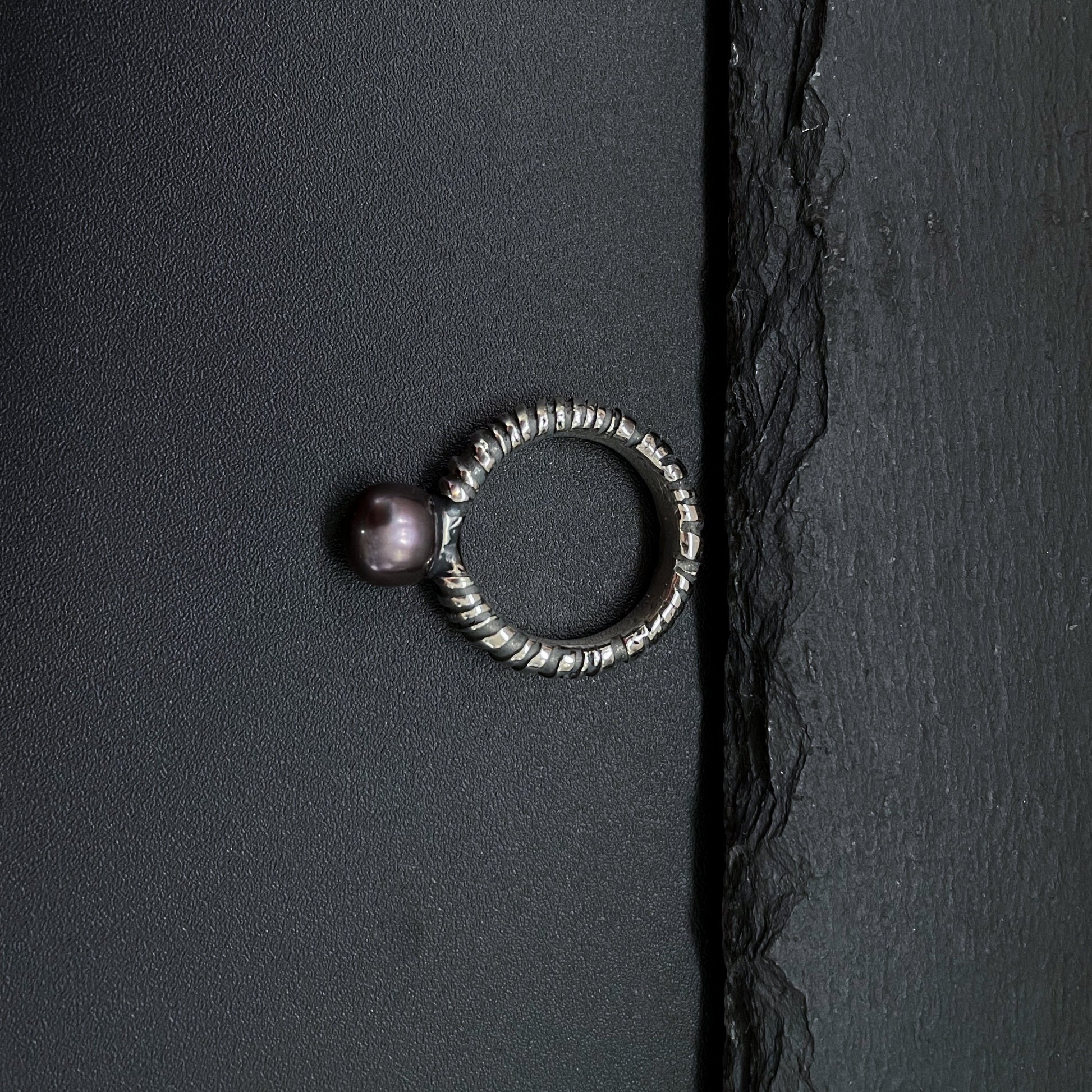 Purple Pearl Ring