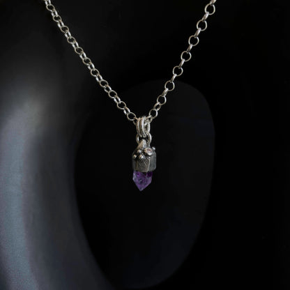 Amethyst Pendant Necklace