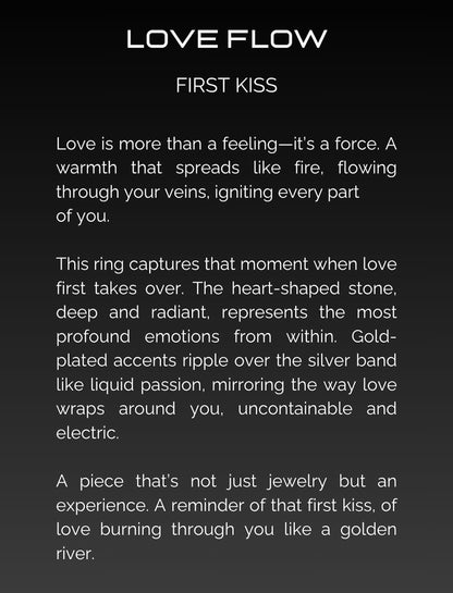 Product description of love flow ring