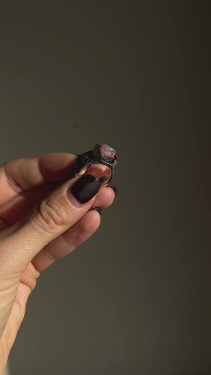 Unique Mexican Opal Signet Ring