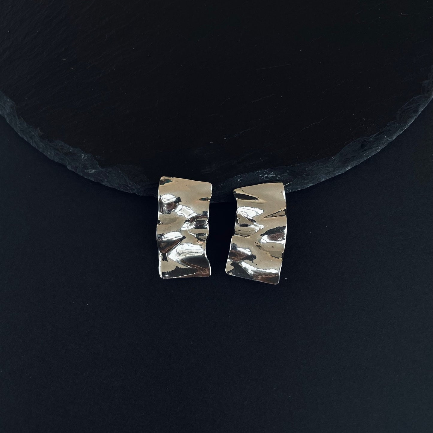 WAVES Silver Earrings